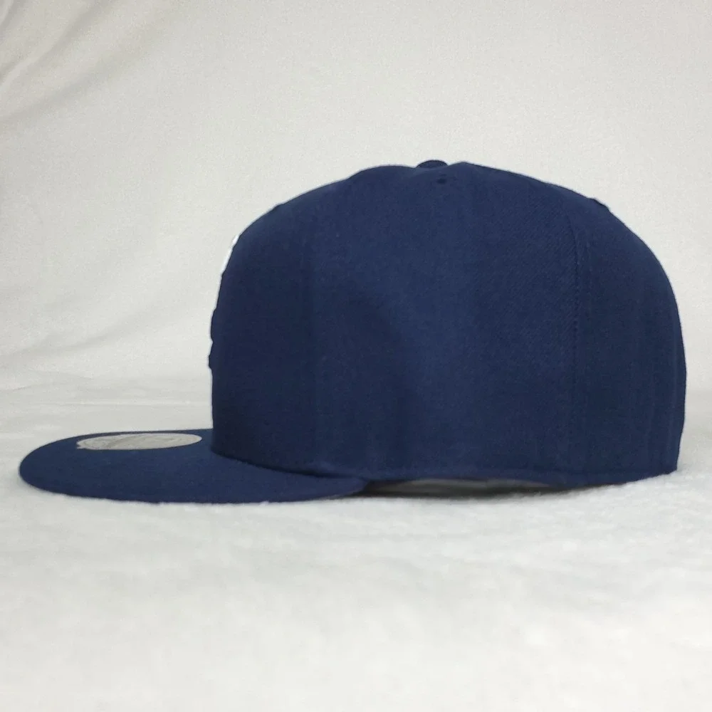 KC‎ Royals Mitchell & Ness MLB Fitted 7 3/8 Liberty Fit Hat Cap Navy NWT